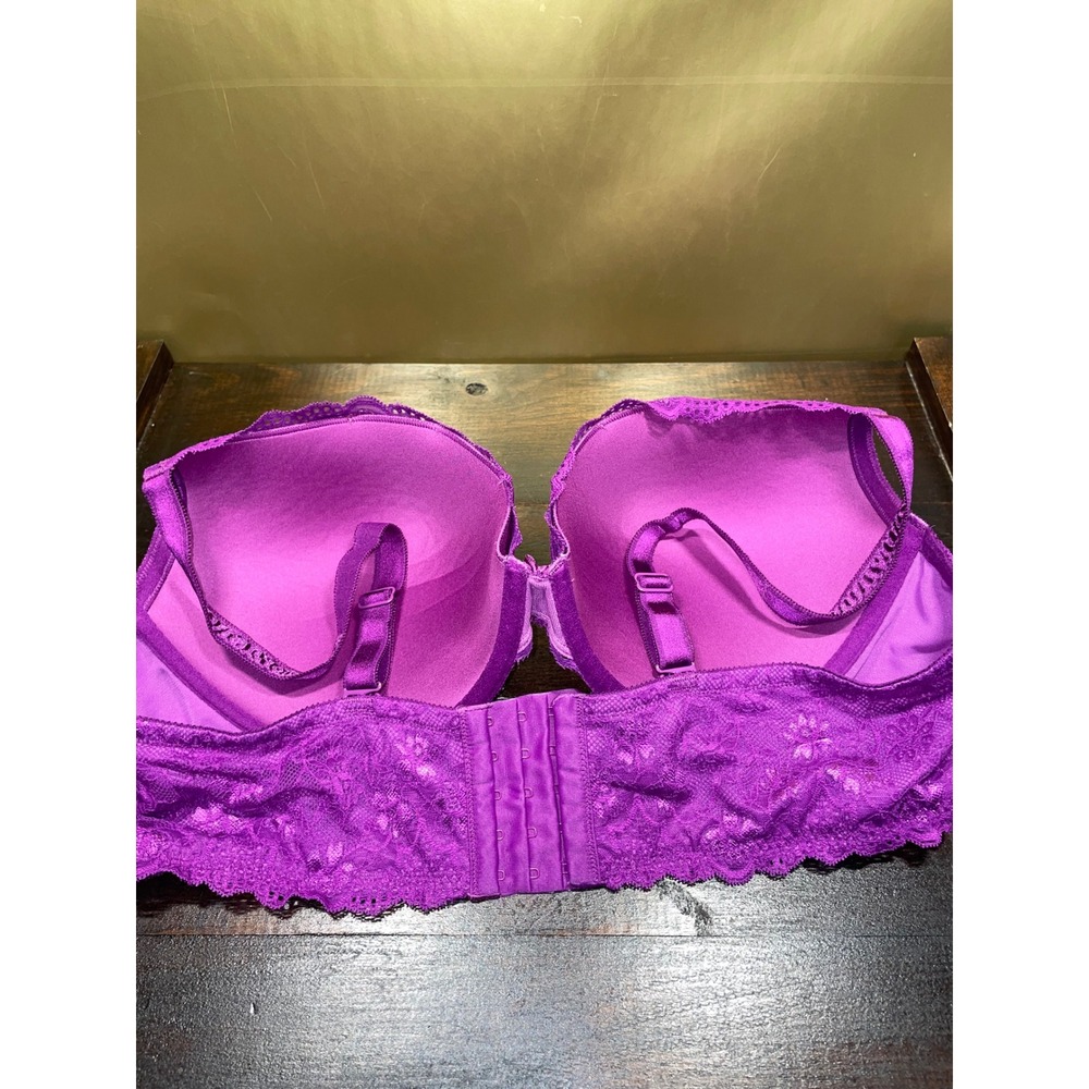Torrid‎ Purple Lace Padded Underwire Full Coverage Bra Plus Sz 44D - Picture 6 of 8